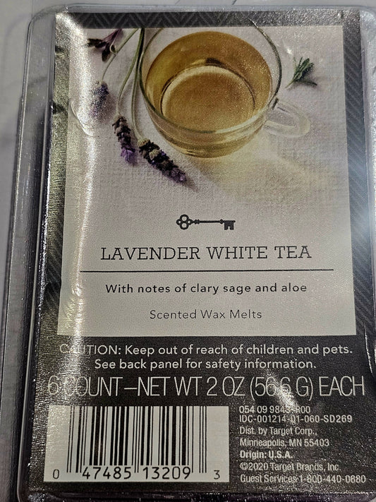 lavender white  tea     Wax Melts - 6 Count - Net WT 2 oz