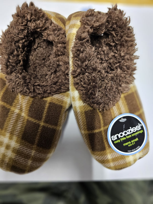 snooze's   men's    small chestnut  rectangle  plaid
