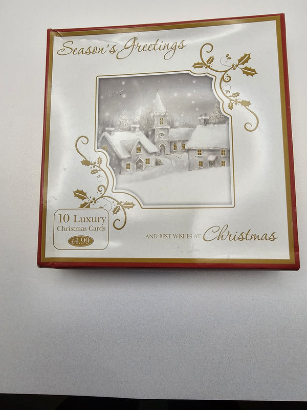 seasons greetings  cards  ten cards luxury cards