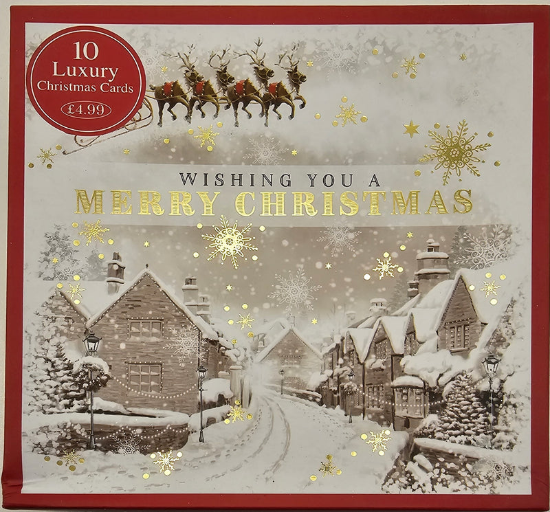 wishing you a merry christmas  10 luxury cards