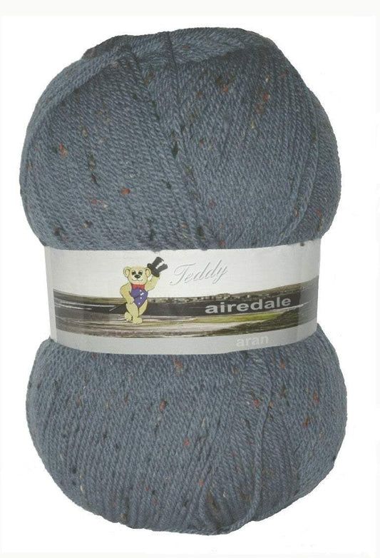 Airedale Aran 400g    Airforce Blue Natural Fleck 210