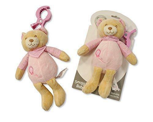 Attachable Baby Activity Plush Soft Toy Gift (Pink) - hanrattycraftsgifts.co.uk