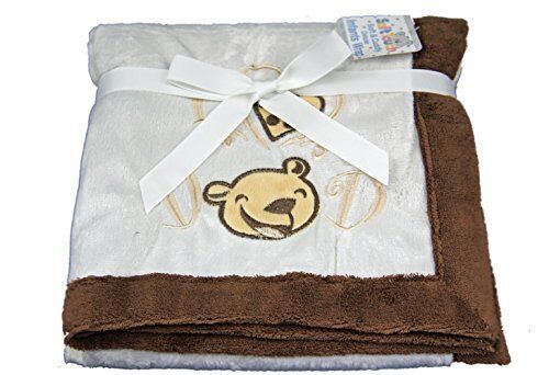 soft touch bear patterned infants deluxe wrap one love dad style supplied