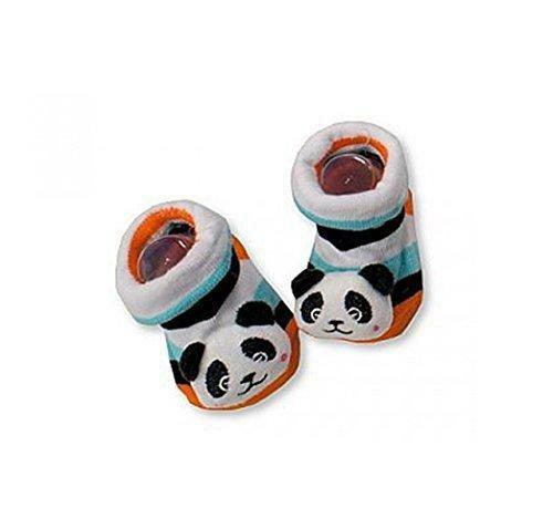 Bambino Cute Animale 3d Sonaglio Calzini Taglia 0 - 3 mesi Panda 0-3 mesi - hanrattycraftsgifts.co.uk