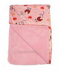 Supersoft Luxurious Pink Velour Pram/Crib Blanket With Piped Edging - Ladybird D - hanrattycraftsgifts.co.uk