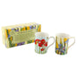 Leonardo LP92366A Stained Glass "Flower" Mug, Set of 2