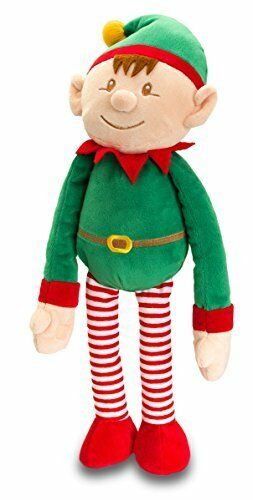 keel toys christmas character dangly elf 12cm with rattle