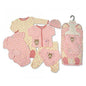 Baby Gift Set for Boy or Girl 7 Piece Layette in a Mesh Bag -- Purrfect Me, 3-6