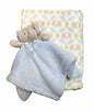 Supersoft Luxurious Blue Elephant Pram/Crib Blanket & Baby Comforter - hanrattycraftsgifts.co.uk