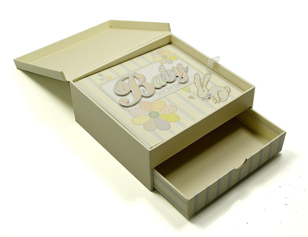 laura darrington baby shower keepsake box with album set patchwork collection