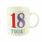 MILESTONE BIRTHDAY MUGS - '18 TODAY' FINE CHINA AND BOXED - LP33519 - hanrattycraftsgifts.co.uk
