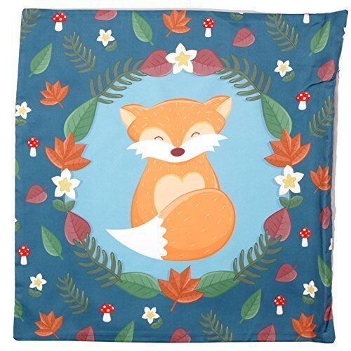 Decorative Fox Print Cushion Cover