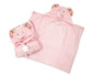 Supersoft Superior Quality Velour Baby Hooded Wrap - Pink Elephant Design
