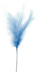 Blue 3 Feathers Spray - hanrattycraftsgifts.co.uk