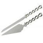 Silverplated Wedding Cake Slicer & Server with Heart Shapes Handle - hanrattycraftsgifts.co.uk