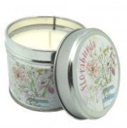 Candle in a Tin, Florabunda by Caroline Cleave - hanrattycraftsgifts.co.uk