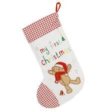 My First Christmas Stocking Teddy Bear Design - hanrattycraftsgifts.co.uk