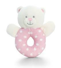 Keel Toys Baby Bear Ring Rattle - hanrattycraftsgifts.co.uk