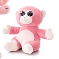Keel Toys Sparkle Eyes Monkey Pink - hanrattycraftsgifts.co.uk
