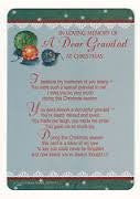 Xpress In Loving Memory Of A Dear Grandad At Christmas Graveside Memorial Card & Holder 5.75" x 4" - hanrattycraftsgifts.co.uk