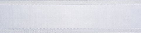 CLUB GREEN Pleated Edge Ribbon, White, 25 mm x 10 m - hanrattycraftsgifts.co.uk