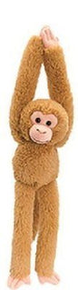 Keel Toys 65cm Hanging Brown Monkey Soft Toy - hanrattycraftsgifts.co.uk