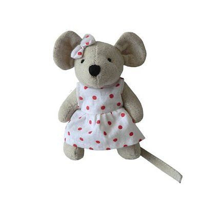 Mouse - Small Girl With Bow - 10cm - Powell Craft - hanrattycraftsgifts.co.uk