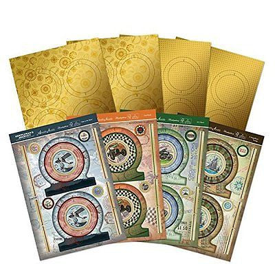 Gentleman'S Journey Premium A4 Card Kit Globe Spinner - hanrattycraftsgifts.co.uk