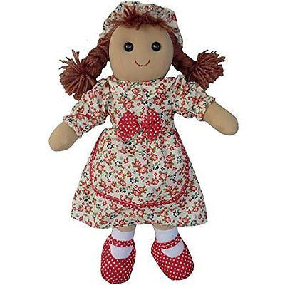 Vintage Floral Rag Doll - Handmade - Large 40cms - Powell Craft - hanrattycraftsgifts.co.uk