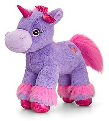 Keel Glitter Gems Unicorn with Applique Heart 18cm, Babies Soft Toys and Gifts ( - hanrattycraftsgifts.co.uk