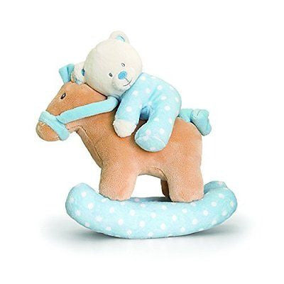 keel musical rocking horse bear 22cm blue - hanrattycraftsgifts.co.uk