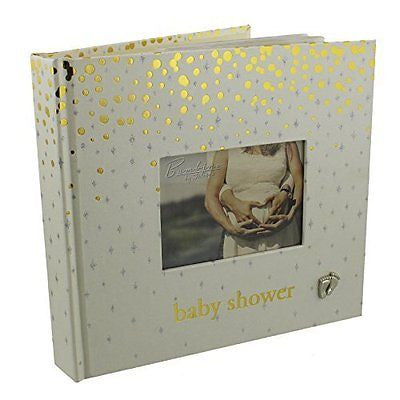 Beautiful Bambino Gold Dots "Baby Shower" 6" x 4" Slip in Photo Album - hanrattycraftsgifts.co.uk