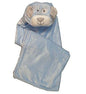 Supersoft Superior Quality Velour Baby Hooded Wrap - Blue Puppy Dog Design - hanrattycraftsgifts.co.uk