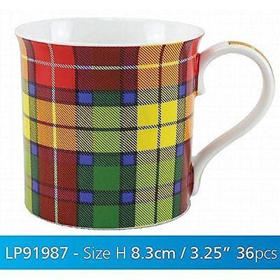 Tartan Mug Buchanam - hanrattycraftsgifts.co.uk
