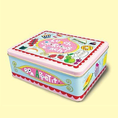 Rachel Ellen Storage Tin - Lunch Box - Lunch Glorious Lunch! - hanrattycraftsgifts.co.uk