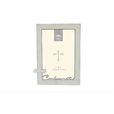 silver plated confirmation photo frame 4 x 6 - hanrattycraftsgifts.co.uk