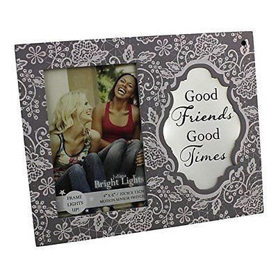 Good Times Light Up Motion Sensor Photo Frame Bright Lights By Juliana Gifts - hanrattycraftsgifts.co.uk
