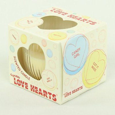 LOVE HEARTS 85g GLASS JAR SCENTED CANDLE SCENT CANDLES VERY VANILLA NEW - hanrattycraftsgifts.co.uk