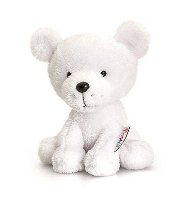 Keel Toys 14 cm Pippins Polar Bear Soft Toy - hanrattycraftsgifts.co.uk