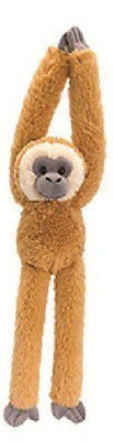 Keel Toys 65cm Hanging Brown Gibbon Soft Toy - hanrattycraftsgifts.co.uk
