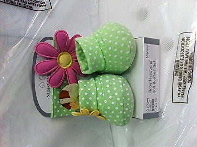 Newborn baby headband and booties set - hanrattycraftsgifts.co.uk