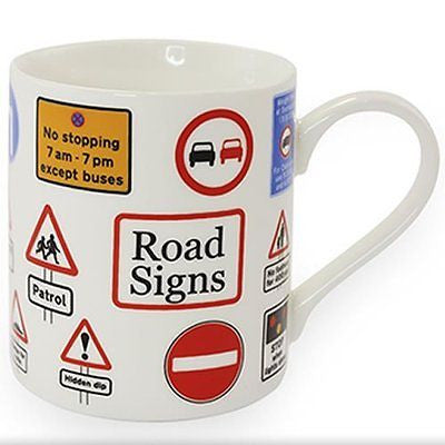 Road Signs taza de porcelana - hanrattycraftsgifts.co.uk