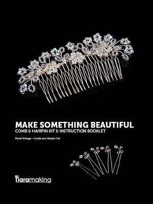 BDi FLORAL VINTAGE comb & hair pin Kit Full Picture Instructions All Mat. Incl. - hanrattycraftsgifts.co.uk