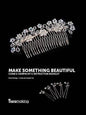 BDi FLORAL VINTAGE comb & hair pin Kit Full Picture Instructions All Mat. Incl. - hanrattycraftsgifts.co.uk