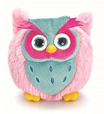 10 cm médaillon rond en peluche en peluche Chouette Volume Big Eyes Comprend Sac - hanrattycraftsgifts.co.uk
