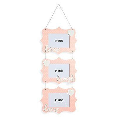 pink Wooden Photo Frame Live-Laugh-Love - hanrattycraftsgifts.co.uk