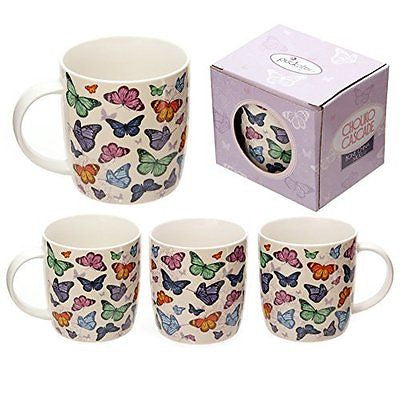 Butterfly Cascade Design Bone China Mug Gifts, and, Cards Teacher, School, Gifts - hanrattycraftsgifts.co.uk