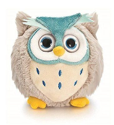 10 cm médaillon rond en peluche en peluche Chouette Volume Big Eyes Comprend Sac - hanrattycraftsgifts.co.uk