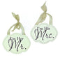 Amore Pair of Wall Plaques Decorations - 'I'm Her Mr' & 'I'm His Mrs' Set of 2 - - hanrattycraftsgifts.co.uk