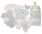 7 Piece Baby Boys Layette Clothing Gift Set Little Teddy Bear  by Nursery Time - hanrattycraftsgifts.co.uk